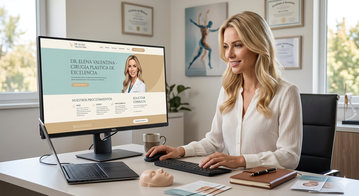 valores diseño web médico